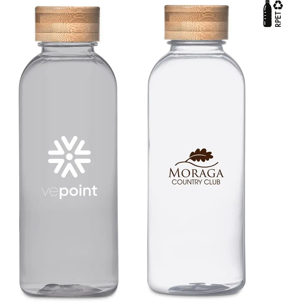 Branded BPA-free water bottle with campaign slogan